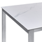 Beliani COSOLETO - Tuintafel - Marmer effect - Glas/RVS