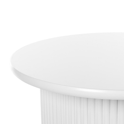 Beliani OLLIE - Bijzettafel - Wit - MDF