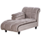 Beliani LORMONT - Chaise longue - Taupe - Rechterzijde - Fluweel