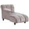 Beliani LORMONT - Chaise longue - Taupe - Rechterzijde - Fluweel
