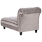 Beliani LORMONT - Chaise longue - Taupe - Rechterzijde - Fluweel