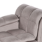 Beliani LORMONT - Chaise longue - Taupe - Rechterzijde - Fluweel