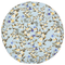 Beliani VALLORIA - Buitenkussen set van 2 - Blauw - ⌀ 40 cm - Polyester
