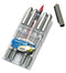 Uni-ball roller Eye Fine en Micro Fine, schrijfbreedte 0,5 mm, punt 0,7 mm, etui van 5 stuks: blauw,
