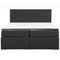 Beliani LORD - Boxspring - Zwart - 180 x 200 cm - Polyester
