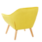Beliani KARIS - Fauteuil - Lichte houtkleur - Fluweel