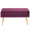 Beliani DURHAM - Bankje - Roze - Fluweel