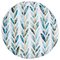 Beliani LOANO - Tuinkussen set van 2 - Wit/Groen - ⌀ 40 cm - Polyester