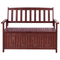 Beliani SOVANA - Tuinbank - Mahonie/Rood - Acaciahout