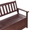 Beliani SOVANA - Tuinbank - Mahonie/Rood - Acaciahout