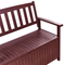 Beliani SOVANA - Tuinbank - Mahonie/Rood - Acaciahout