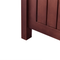 Beliani SOVANA - Tuinbank - Mahonie/Rood - Acaciahout