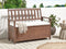 Beliani SOVANA - Tuinbank - Donkerhout/Wit - Acaciahout