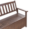 Beliani SOVANA - Tuinbank - Donkerhout/Wit - Acaciahout