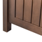Beliani SOVANA - Tuinbank - Donkerhout/Wit - Acaciahout