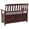 Beliani SOVANA - Tuinbank - Mahonie/Wit - Acaciahout