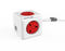 Allocacoc PowerCube® |Extended USB| 1.5 M / Type G (UK) / Red