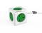 Allocacoc PowerCube® |Extended| 1.5 M / Type G (UK) / Green