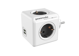 Allocacoc PowerCube® |Original USB| Type F (Netherlands/Germany) / Grey