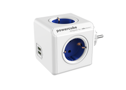 Allocacoc PowerCube® |Original USB| Type F (Netherlands/Germany) / Blue