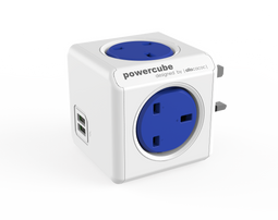 Allocacoc PowerCube® |Original USB| Type G (United Kingdom) / Blue