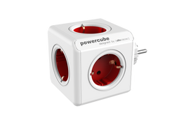 Allocacoc PowerCube® |Original| Type F (Netherlands/Germany) / Red