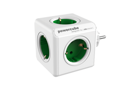 Allocacoc PowerCube® |Original| Type F (Netherlands/Germany) / Green