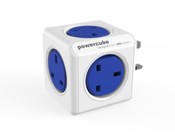 Allocacoc PowerCube® |Original| Type G (United Kingdom) / Blue