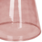 Beliani LAGUNA - Bijzettafel - Donkerrood - Glas