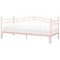 Beliani TULLE - Eenpersoonsbed - Roze - 90 x 200 cm - Metaal