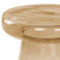 Beliani LAGUNA/CALDERA - Bijzettafel set van 2 - Goudbruin - Glas