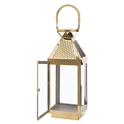 Beliani BALI - Lantaarn - Messing - RVS