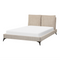 Beliani MELLE - Tweepersoonsbed - Taupe - 140 x 200 cm - Corduroy