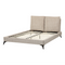 Beliani MELLE - Tweepersoonsbed - Taupe - 140 x 200 cm - Corduroy