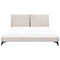 Beliani MELLE - Tweepersoonsbed - Lichtbeige - 180 x 200 cm - Corduroy