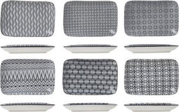 Cosy&Trendy Nikko Black Schotel - 26 cm x 17.5 cm - Set-6