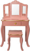 Sphera Kaptafel met Krukje voor Kinderen - 59,5 x 29 x 98.5 cm - Roze