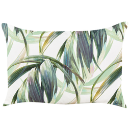 Beliani CALDERINA - Tuinkussen set van 2 - Groen/Wit - 40 x 60 cm - Polyester