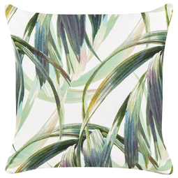 Beliani CALDERINA - Tuinkussen set van 2 - Groen/Wit - 45 x 45 cm - Polyester