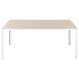 Beliani CATANIA - Tuintafel - Beige - 160 x 90 cm - Veiligheidsglas
