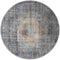 Veer Carpets Vloerkleed Madel Rond Groen/Blauw ø200 cm