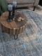Veer Carpets Vloerkleed Madel Rond Groen/Blauw ø200 cm