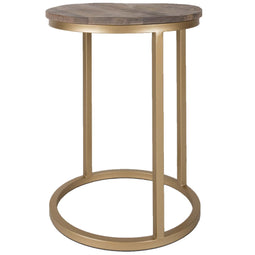 Home67 Laptoptafel Roos Rond Goud