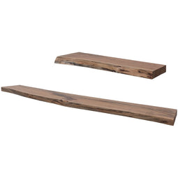 Home67 Wandplank Pure Acaciahout - Set van 2 Groot