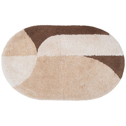 Veer Carpets Badmat Bowie - Beige Ovaal 50 x 80 cm