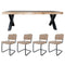 Home67 Set - Eettafel Deks 180 cm + 4 x Eetkamerstoel Brooks - Beige