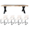 Home67 Set - Eettafel Deks 180 cm + 4 x Eetkamerstoel Brooks - White