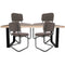 Home67 Set - Eettafel Uvra 180 cm + 4 x Eetkamerstoel Brooks - Brown
