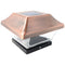 Fence post light Solar LED light for fence posts, garden post caps, fence posts GL067COP with 2 adap
