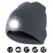 Hat with LED front light, knitted hat with LED light ideal for jogging, camping, working, walking et